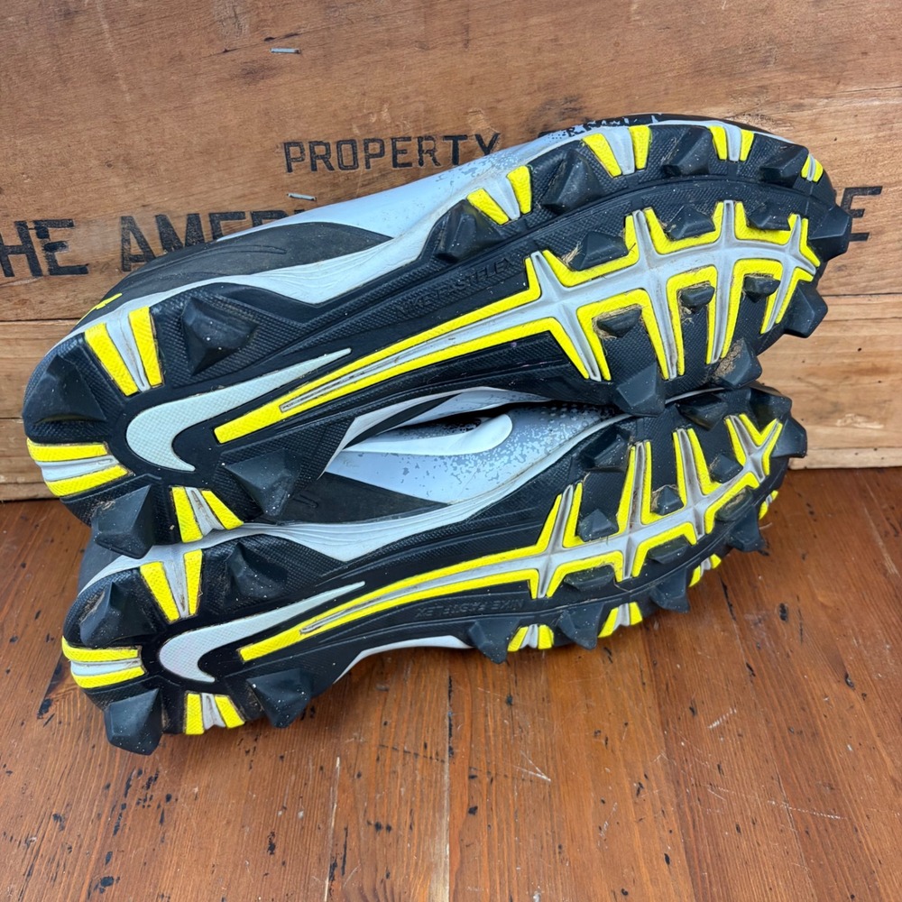 Nike Vapor Baseball‎ Cleats Mens 12 Black Yellow Low Top Ultrafly Keystone Shoes - Picture 8 of 10
